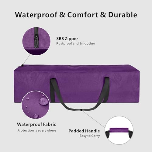TOPDesign 3-Pack Long Storage Duffle Bags – 46" x 12.5" x 12.5", 30Gal - Image 3