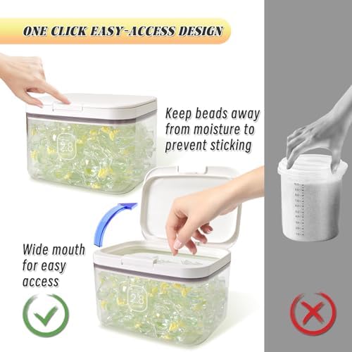 Laundry Pod Holder with Lid,94oz Container for Detergent Storage,No Pods - Image 6