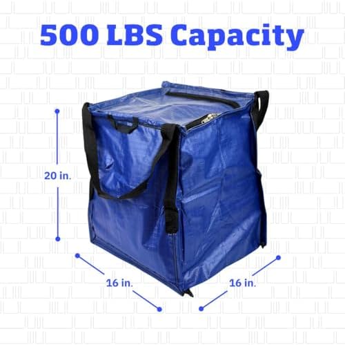 DURASACK 22-Gallon Zipper Top Heavy Duty Storage Tote Bags, Single, Blue - Image 2
