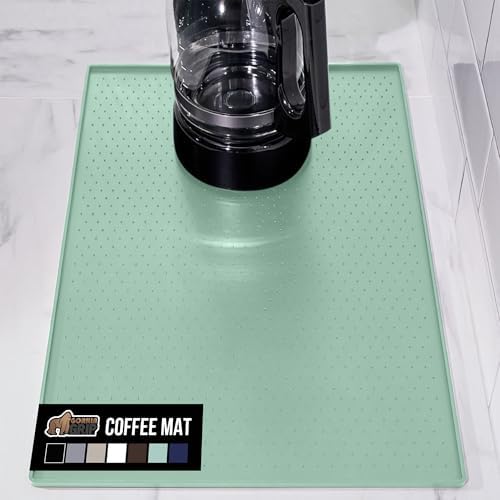 GORILLA GRIP Silicone Coffee Mat, Espresso Bar Essentials, 12x19, Mint by GorillaGrip