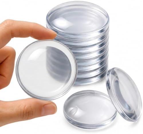 12 Pack Silicone Door Stoppers, 2 Inch Clear Wall Protectors for Door Knobs by CreateconfidentlyCreatewithRackii%E2%80%8B
