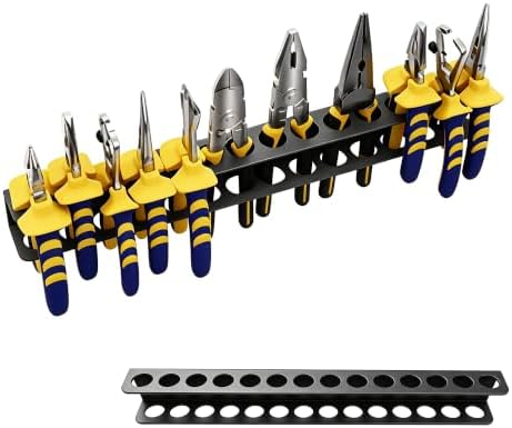 Screwdriver Organizer, Pliers Rack, Heavy Duty Wall Mounted Tool Storage Rack, Hand Tools Organizer, Metal Organizer for Garage Workshop, Garage Tool Organizer Wall Mount, 15.75 Inch by Unknown