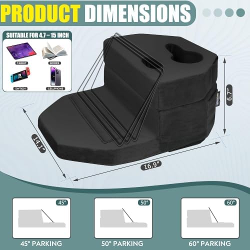 TabCouchCaddy Octagonal Couch Cup Holder Tray Pillow, Bed & Sofa Caddy - Image 6