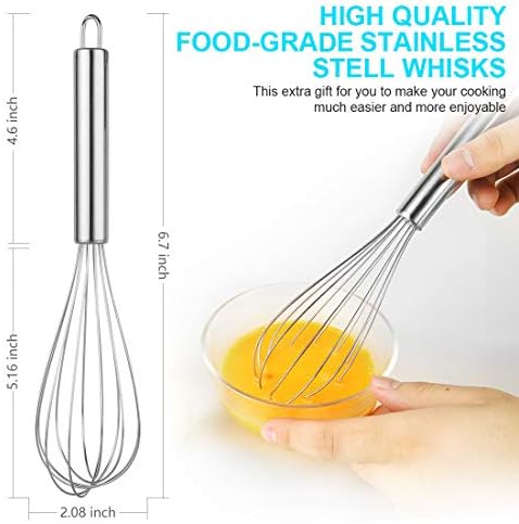 Uppetly Rice Airtight Dry Food Storage Containers, BPA Free Plastic Sealed Holder Bin Dispenser with Pouring Spout, Measuring Cup for Cereal, Flour and Oatmeal, Include a Stainless Steel Whisk - Image 4