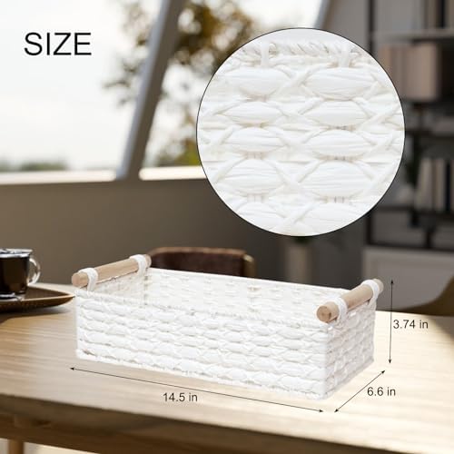 Basket for Toilet Paper Storage Baskets for Decor Organizing - Image 2