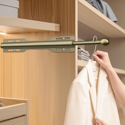 12" Valet Rod for Closet Pull Out (1 Pack, Antique Brass) - Image 5