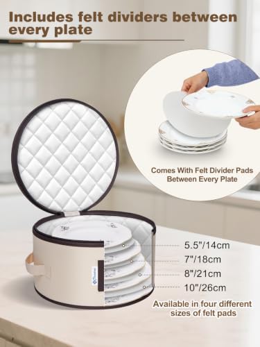 punemi China Storage Containers, 6-Piece Hard Shell Dinnerware Storage - Image 3