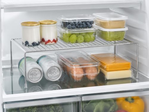 iPEGTOP Kitchen Cabinet Storage Shelf Rack, Set of 2 Large (15.7 x 9.4 Inch) Rustproof Metal Wire Shelves Spice Shelf Rack Cupboard Organizer for Pantries Countertops Utensils Organization, Chrome - Image 4