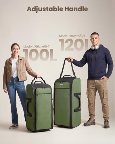 Fanwoli 30'' Extra Large Rolling Duffel Bag with Wheels, Heavy Duty - Image 6