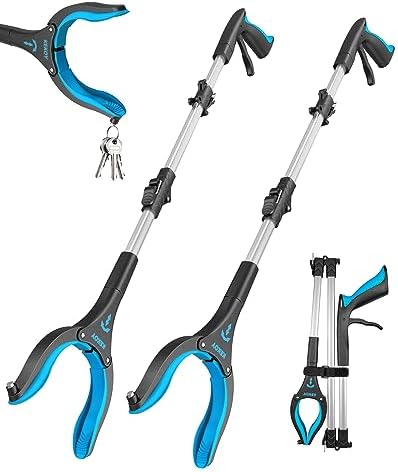 KEKOY 36 Inch Grabber Reacher Tool, 2 Pack, Foldable Pickup Tool by KEKOY