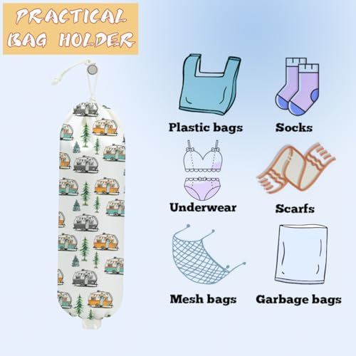 2PCS Camping Plastic Bag Holder, Camping Gifts for Women Mom, Camper Decor - Image 3