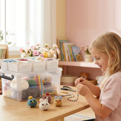 17 Qt Craft Storage Organizer, Craft Organizers and Storage Box - Image 4