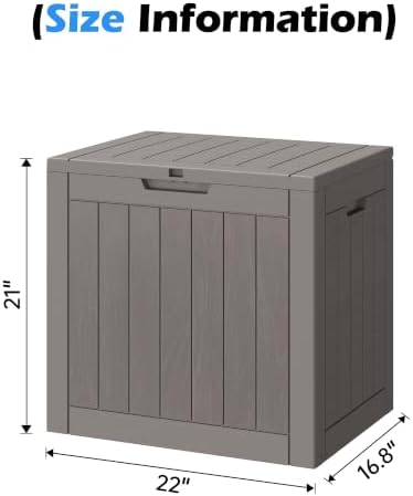 Outdoor Storage Box Waterproof, 35 Gallon Deck Box for Patio Storage - Image 2
