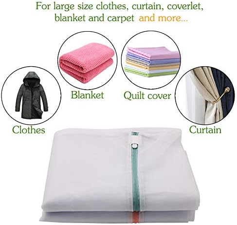 Tenn Well Extra Large Mesh Laundry Bags, 4 Pack 43 x 35 inch Jumbo Delicates Bag for Washing Machine, Large Mesh Bags for Delicates, Coats, Blankets, Bedding, Toys, Pet Items - Image 6