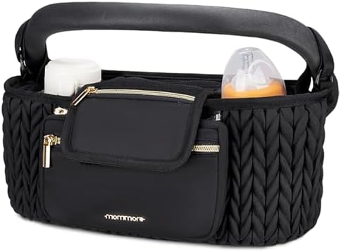 mommore Universal Stroller Organizer with Insulated Cup Holders by mommore