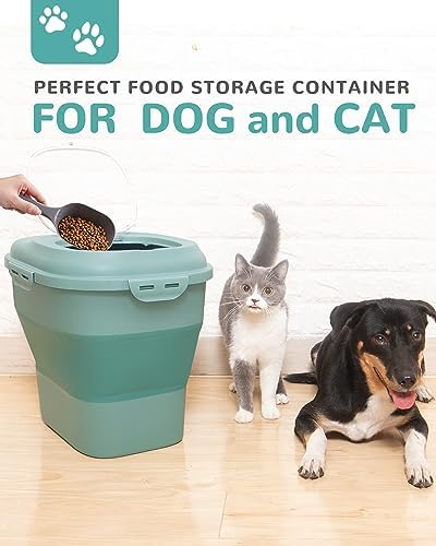 30-35Lbs Dog Food Storage Container Airtight,Collapsible Dog Food Container - Image 2