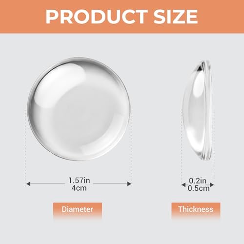 ZJWZLG Door Stoppers for Wall, Door Knob Wall Protector 1.57" (12Pcs), Clear Self Adhesive Wall Protectors from Door Knobs,Door Handle Wall Protector. - Image 2