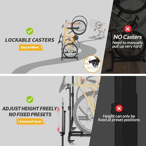 Bike Rack for Garage, Vertical Bike Stand (2 Pack), Fits bikes up to 29" - Image 4