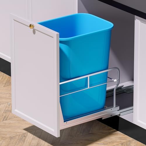 Insputer Pull Out Trash Can Cabinet with Soft-Close Slides by Insputer