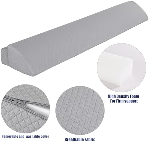 HOMBYS Wedge Pillow Headboard for Bed Gap,Foldable Bed Wedge Gap Filler King Size,Matterss Gap Filler,Multi Functional Bed Crack Pillow, Large King 76"x10.6"x6" or Gap Between (0-10") - Image 6