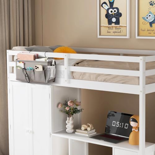 Bedside Caddy Storage Organizer for Bed Rails, Bed Caddy with 6 Pockets - Image 2