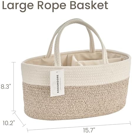 Diaper Caddy Organizer, Gift Basket for Baby Shower, Newborn Essentials - Image 3