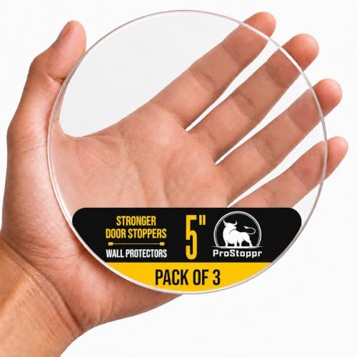 ProStoppr® Door Stoppers - X Large 5" (3 Pack) - Strong Adhesive Backing by ProStoppr