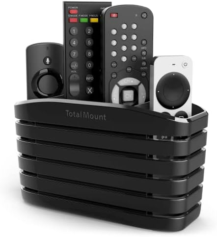 TotalMount Remote Control Holder – Premium Quality – Extra Stable – L Black by TotalMount