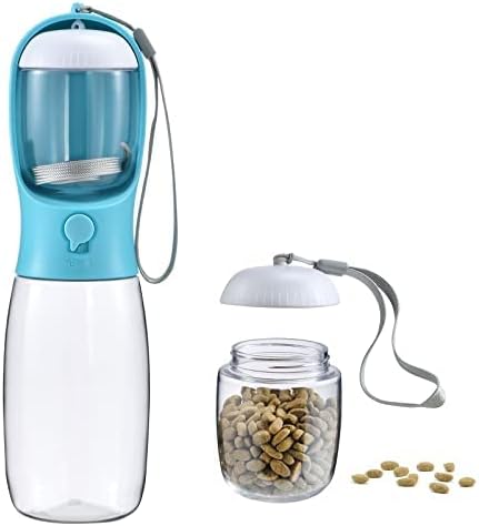 Cibaabo Dog Water Bottle Portable with Food Container & Filter for Travel by Cibaabo