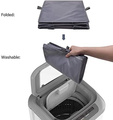 GRANNY SAYS 3-Shelf Hanging Closet Organizer, Foldable Storage, Gray - Image 5