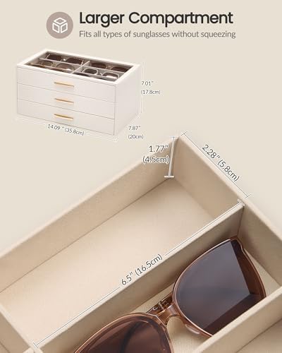 Lolalet Enlarged Sunglasses Organizer for women - Image 5