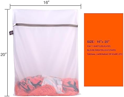 Lingerie Bag for Washing Delicates, Mesh Laundry Bags for Delicates, 3L - Image 2
