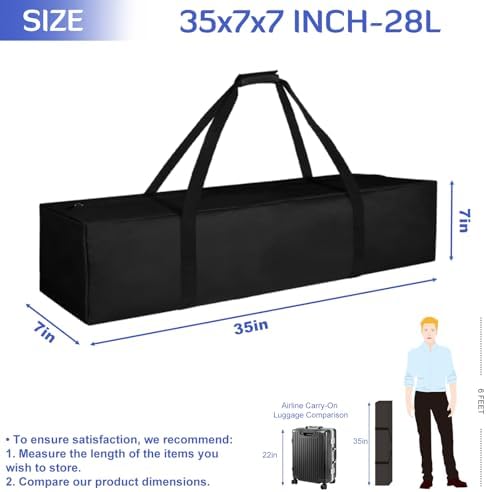 INFANZIA 35x7x7 Inch Tripod Carrying Case, Travel Sport Storage Bag, 28L - Image 2