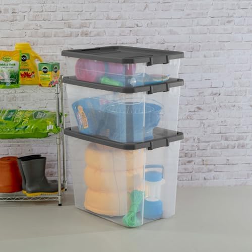 Sterilite Modular Stacker Box with Latching Lid, 108 Quart, 8-Pack - Image 6