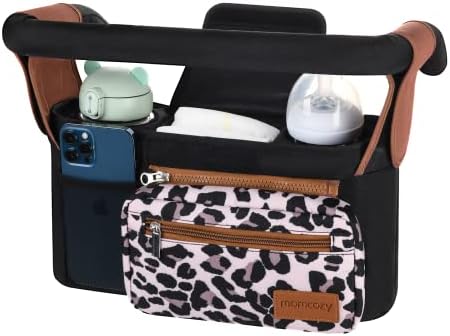Momcozy Universal Stroller Organizer with Insulated Cup Holder by Momcozy