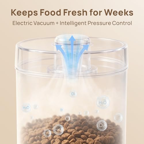 smartoo Vacuum Cat Dog Food Storage Container 5 lb, Dry Pet Food Storage - Image 3