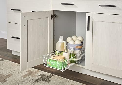 ClosetMaid Pull Out Cabinet Organizer, Heavy Duty, Slide Out Pantry Shelves Drawers for Kitchen, Bathroom, 5.25" H x 11.13" W x 20" D, White - Image 2