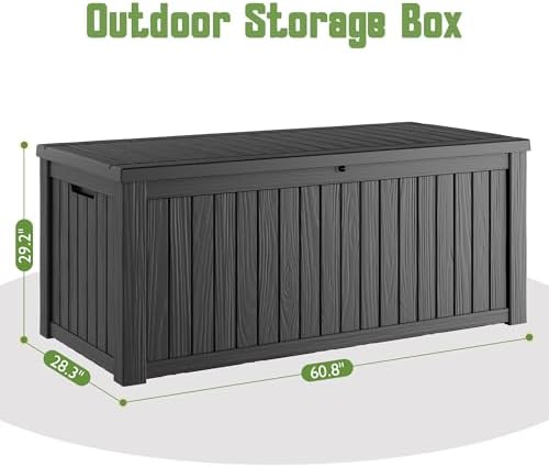Outdoor Storage Box Waterproof, 200 Gallon Deck Box for Patio Storage - Image 2