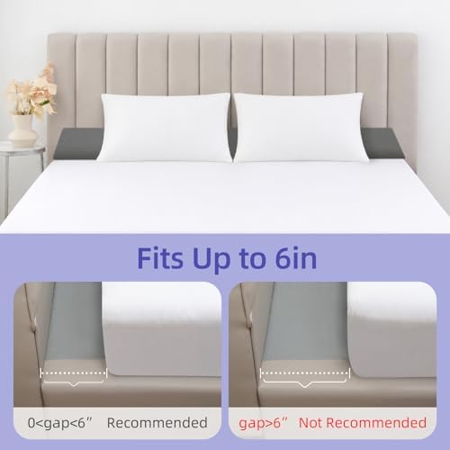 Vekkia King Bed Wedge Pillow for Headboard,Bed Gap Fille,Cover 0-6" Gap - Image 6
