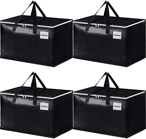 Extra Large Heavy Duty Moving Bags, 125L Packing Bags, 4 Pack by EpicTotes