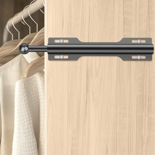 12" Valet Rod for Closet Pull Out (1 Pack, Black) - Image 4