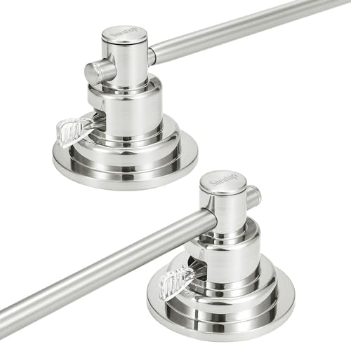 Sneatup Suction Cup Extendable 17-29" Stainless Steel Towel Bar (Brushed Nickel) - Image 2