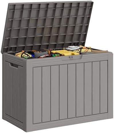 Outdoor Storage Box Waterproof, 50 Gallon Deck Box for Patio Storage by WTFGO
