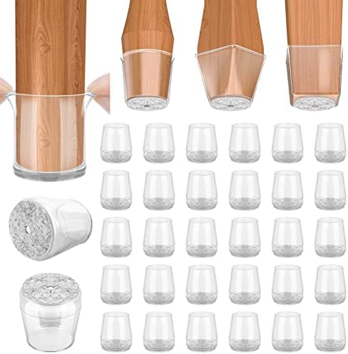 BALEINE 32PCS Silicone Chair Leg Floor Protectors for Hardwood Floors by BALEINE