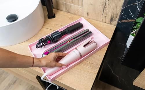 Hair Tool Organizer, 100% Food Grade Silicone, Up to 428F Heat Resistant, Hot Tools Organizer, Hair Styling Tools Organizer, 14.75" x 9.5" x 1" - Image 3