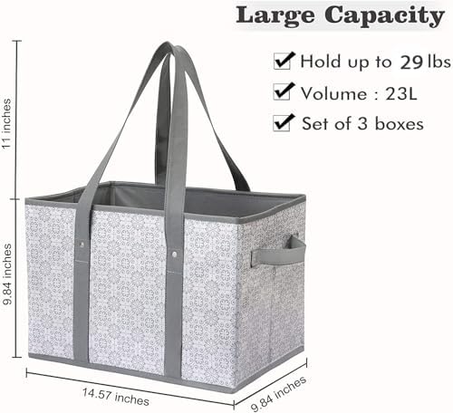 Reusable Grocery Bags 8 Pack, Foldable & Water Resistant Shopping Bags - Image 3