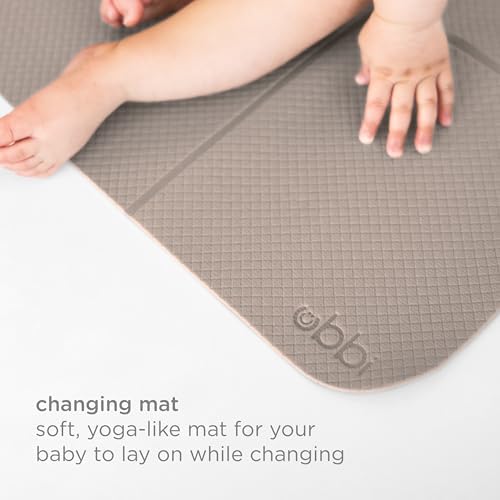 Ubbi Portable Diaper Caddy & Changing Mat, Taupe - Image 5