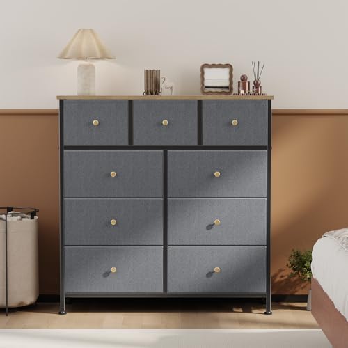 OLIXIS 9 Drawer Tall Dresser for Bedroom, Closet Organizers and Storage - Image 2