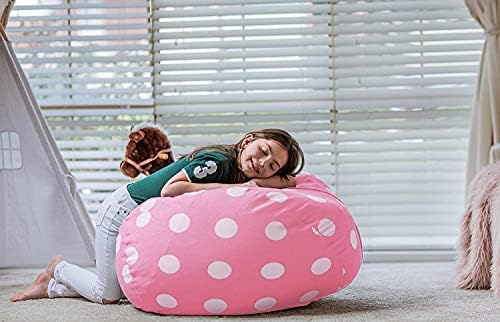WEKAPO Stuffed Animal Storage Bean Bag Chair Cover for Kids - Image 4