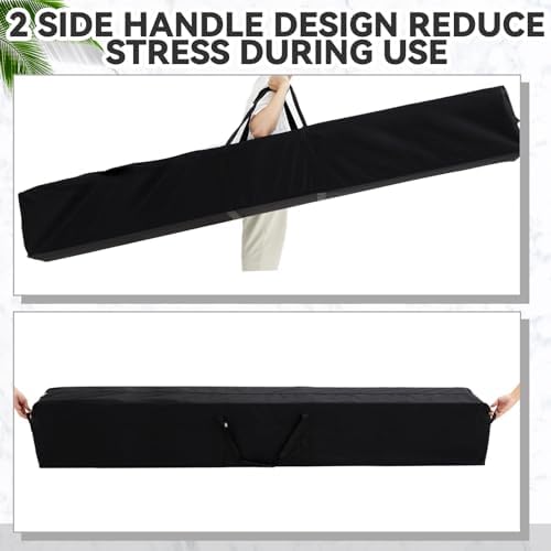 1 Pcs 83 x 16 x 12 Inch, 260 L Large Storage Duffle Bag Black - Image 6